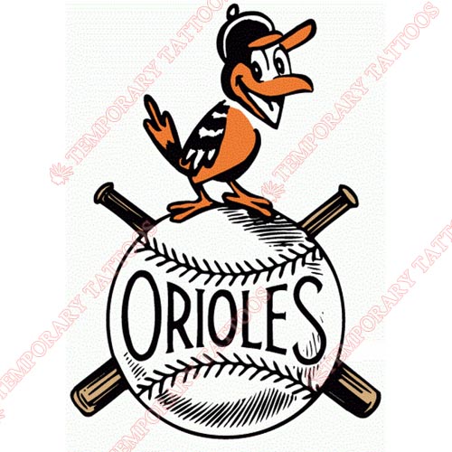 Baltimore Orioles Customize Temporary Tattoos Stickers NO.1439
